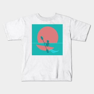 Paddling in the Sun Kids T-Shirt